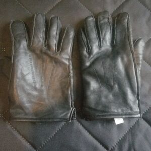 Covington Mens XL Winter Black Leather Gloves